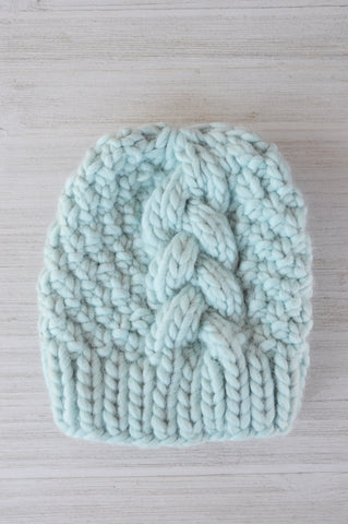 Aqua Marie Luxury Knit Beanie