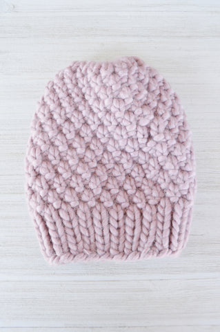Mauve Taylor Luxury Knit Beanie